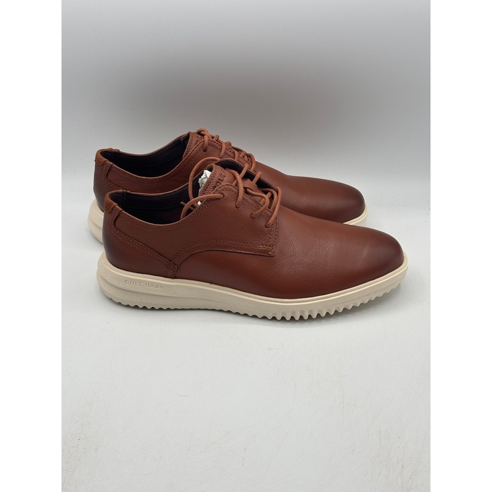 Cole Haan GRND+ Plain Toe Ox Mens 8 British Tan Leather Oxford C36935
